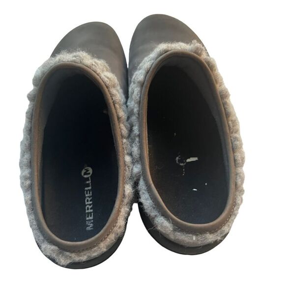 Merrell Clog Mule Gray Encore Kassie Slide Wool Slip On Casual sz 8 - Picture 5 of 10